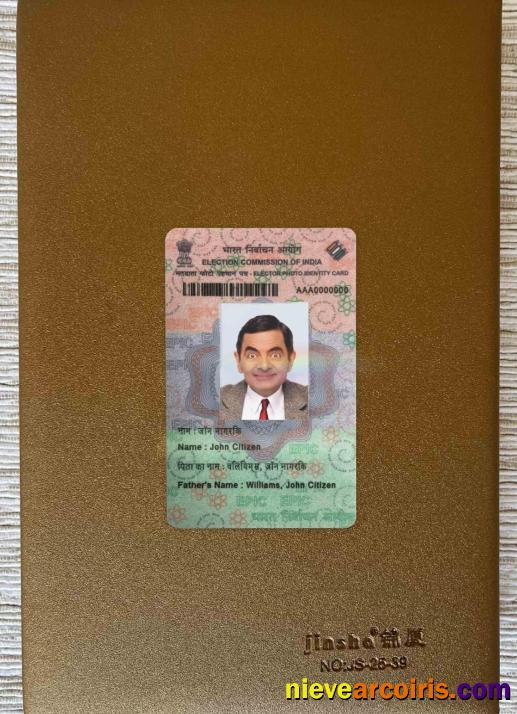 India Election ID WIth fonts photolook